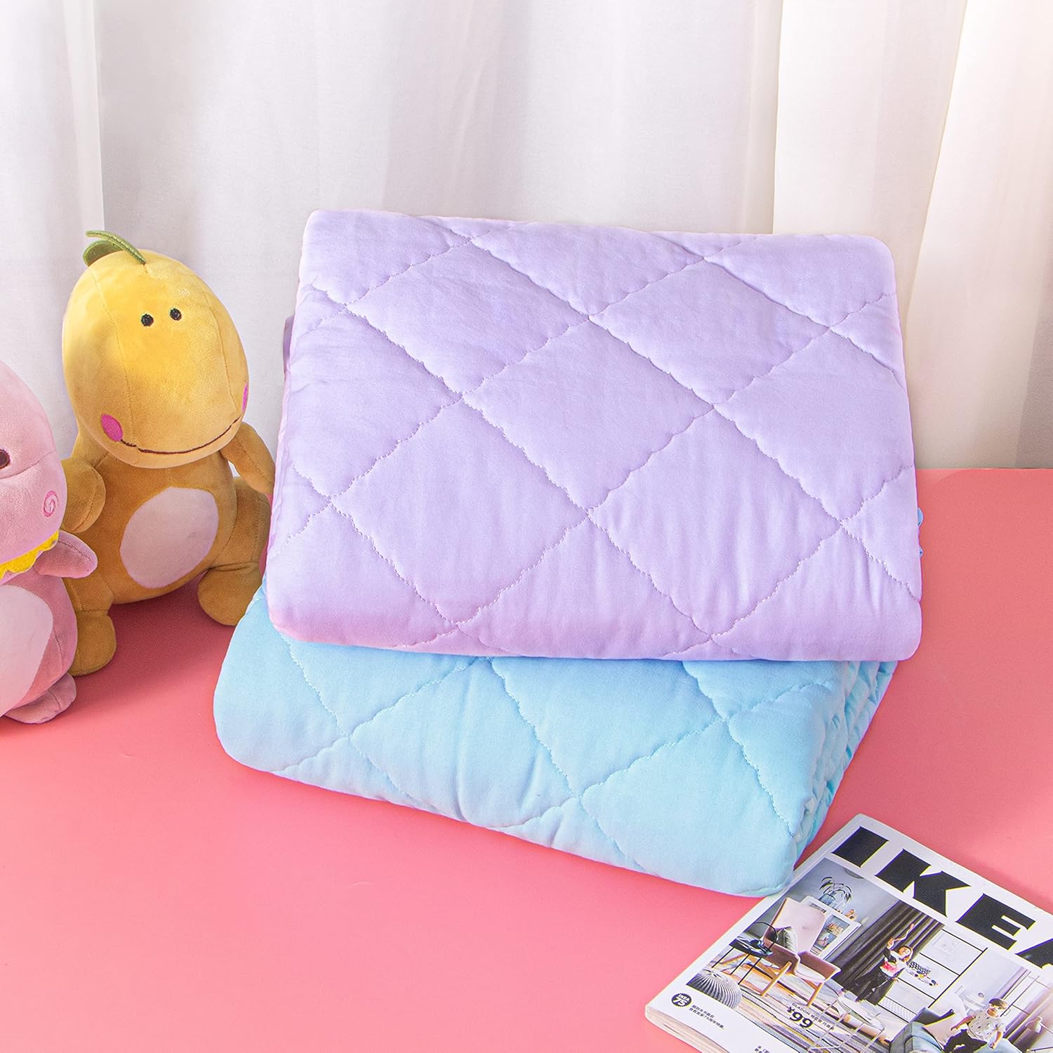 NTBAY Oversized Toddler Comforter Light Purple 43x60 Inches