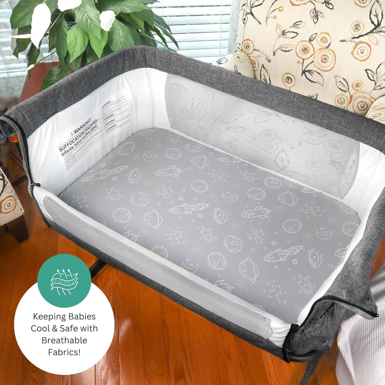 Tansy Panda Bassinet Sheets 3 Pack 33x20 Inch