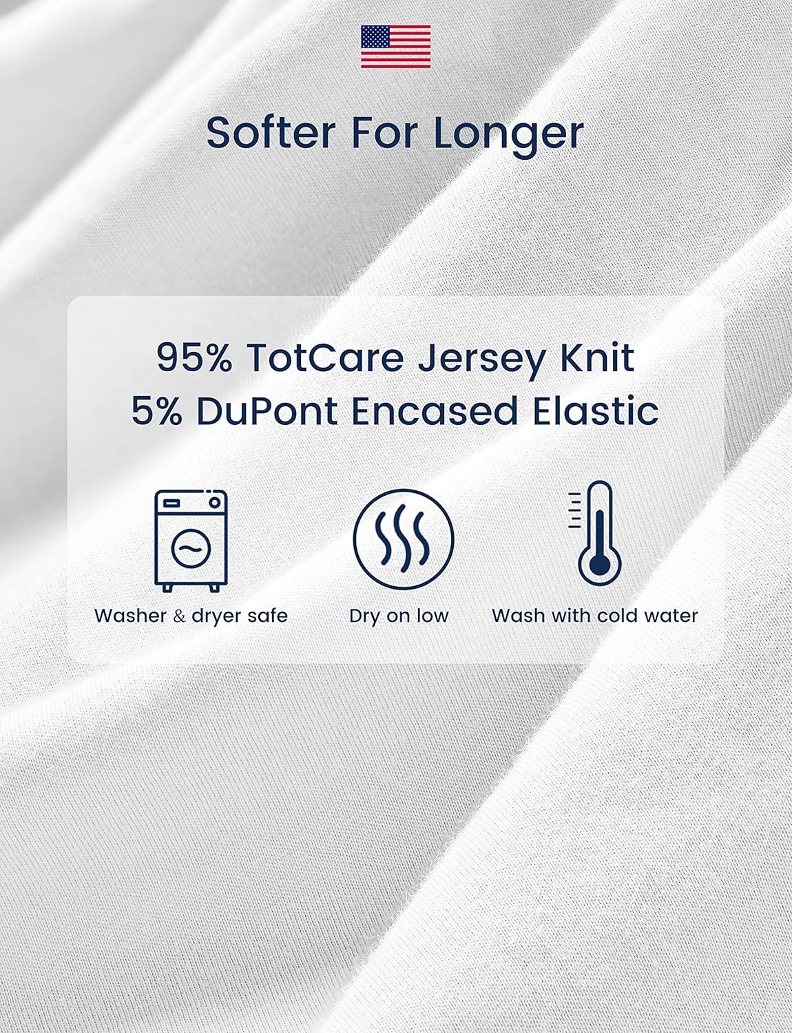 TotAha Premium Stretchy Crib Sheets 2-Pack - Hypoallergenic Silky Comfort Buttery Soft