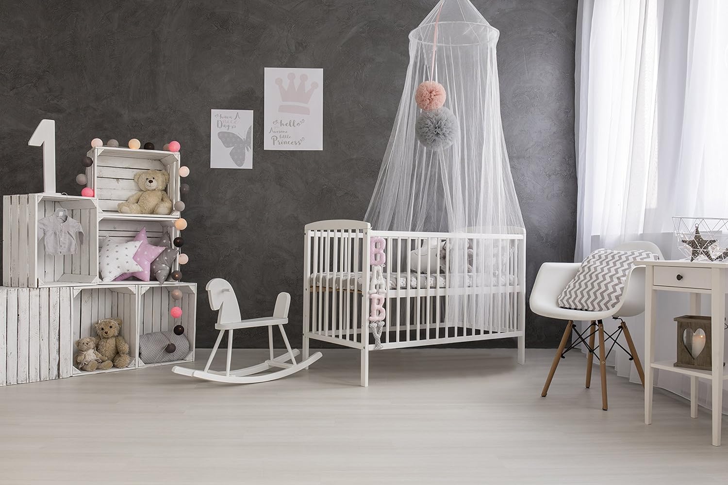 Mosquito Guard Baby Crib Mosquito Net - Includes Stroller Net - White