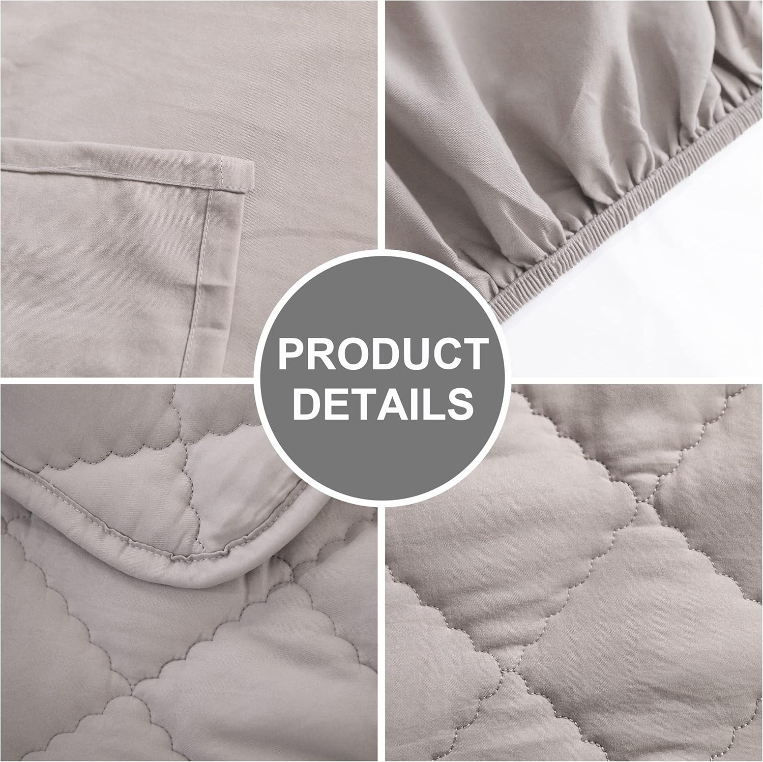 FLXXIE 4 Piece Toddler Bedding Set in Smoke Grey