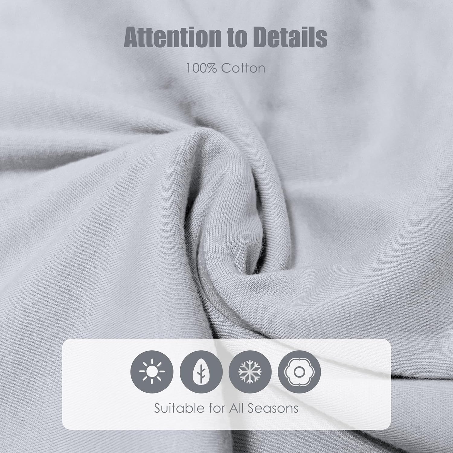 SWEET DOLPHIN 3-Pack Baby Sleep Sacks 0-6 Months
