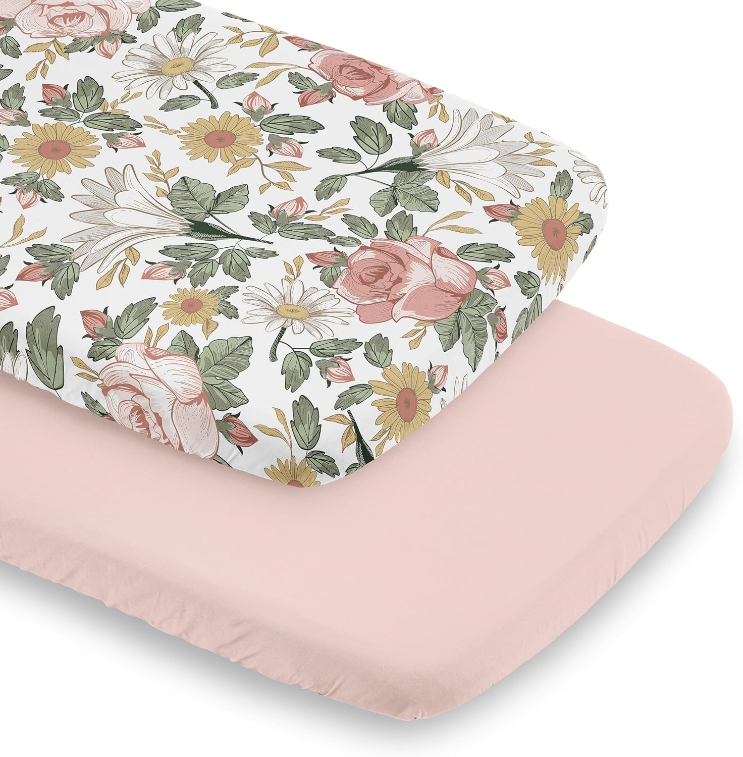 Sweet Jojo Designs Bassinet Sheet Set 2 Pack