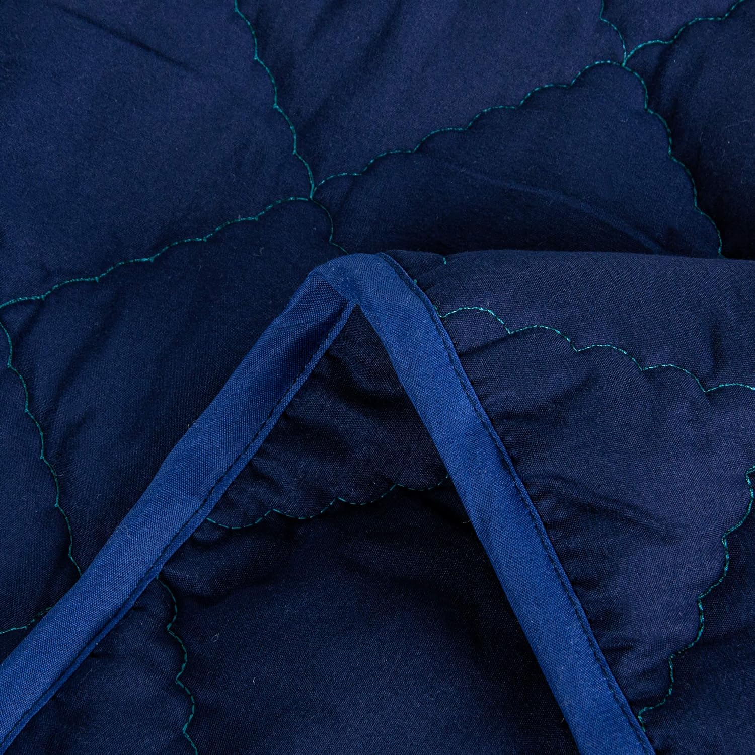 BEDSUM Toddler Microfiber Comforter 39x47 Inches Navy Blue