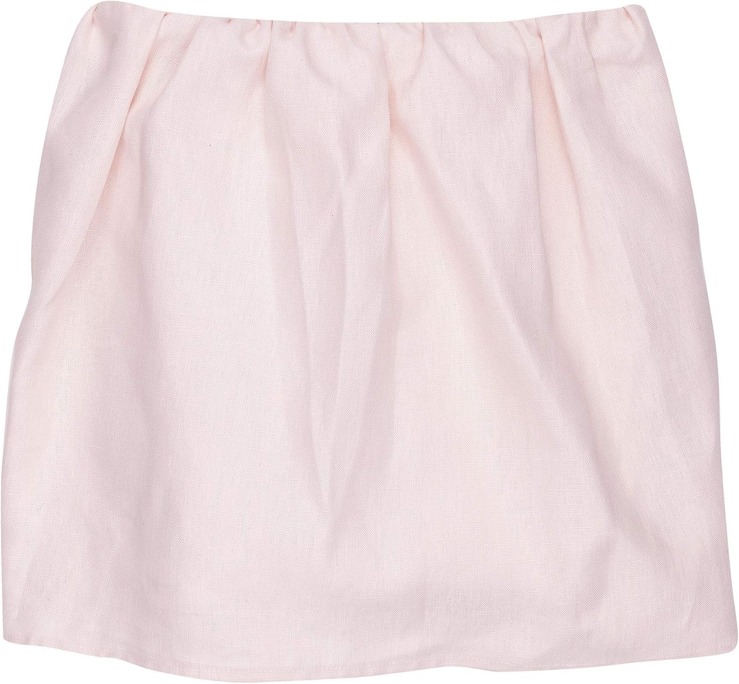 Lambs Ivy Floral Garden Pink Linen Crib Skirt