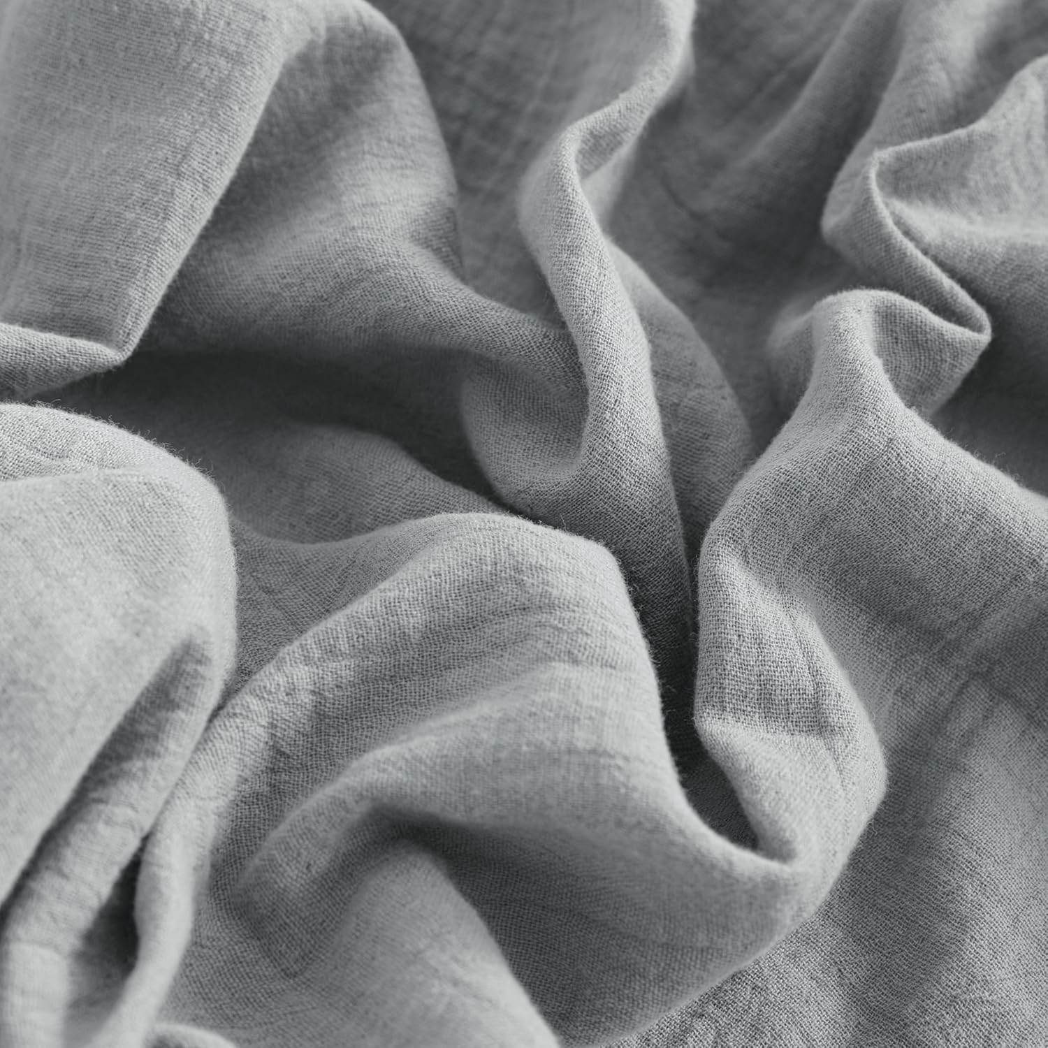 NTBAY 2 Pack Muslin Crib Sheets Soft Breathable Double Layer 24x38 Inches