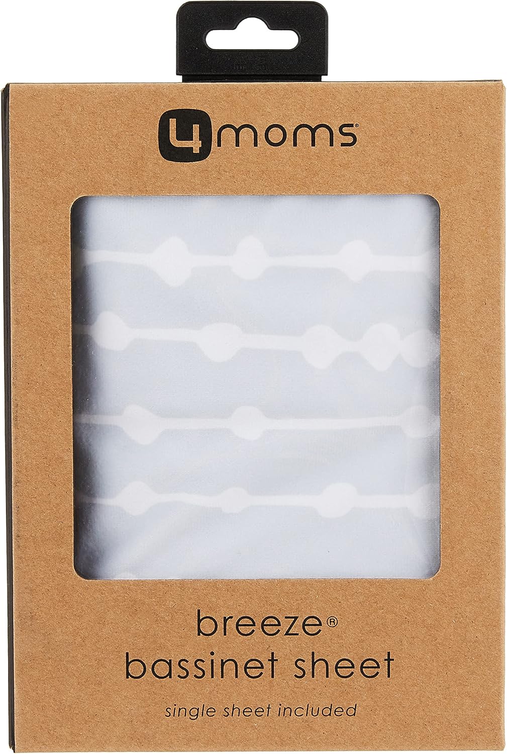 4moms Breeze Bassinet Sheets - Grey Beads Waterproof Plush