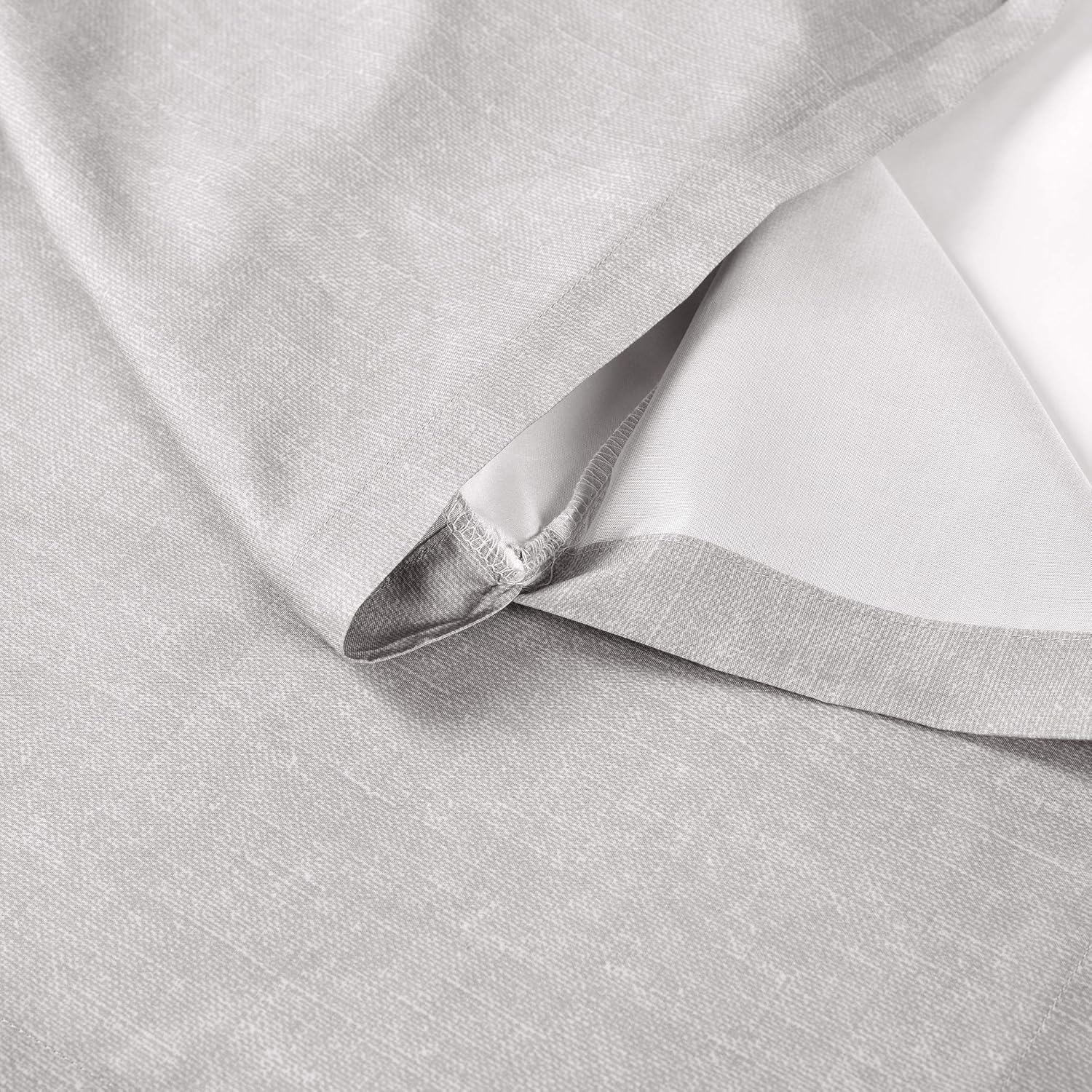 Lush Decor Gray Linen Textured Crib Skirt with 16 Drop