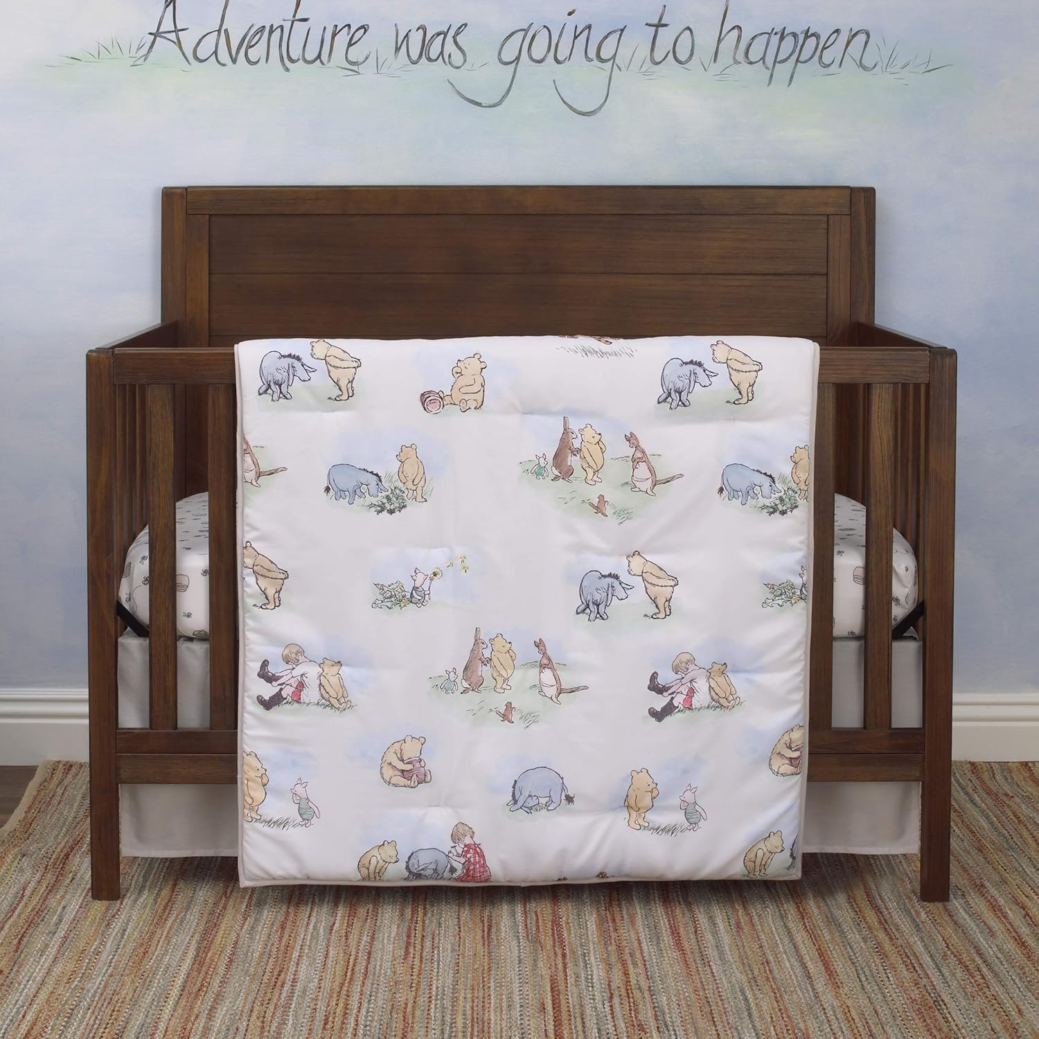 Disney Winnie The Pooh Crib Bedding Set 6 Piece