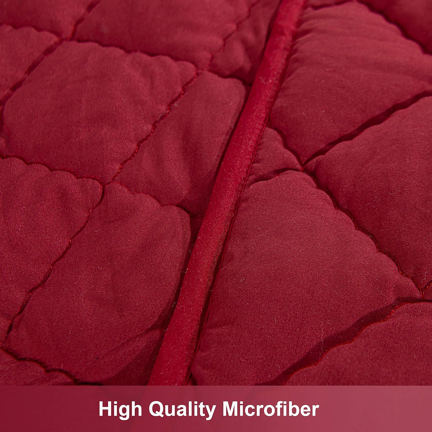 NTBAY Down Alternative Toddler Comforter Lightweight and Warm Red Crib Quilted Blanket