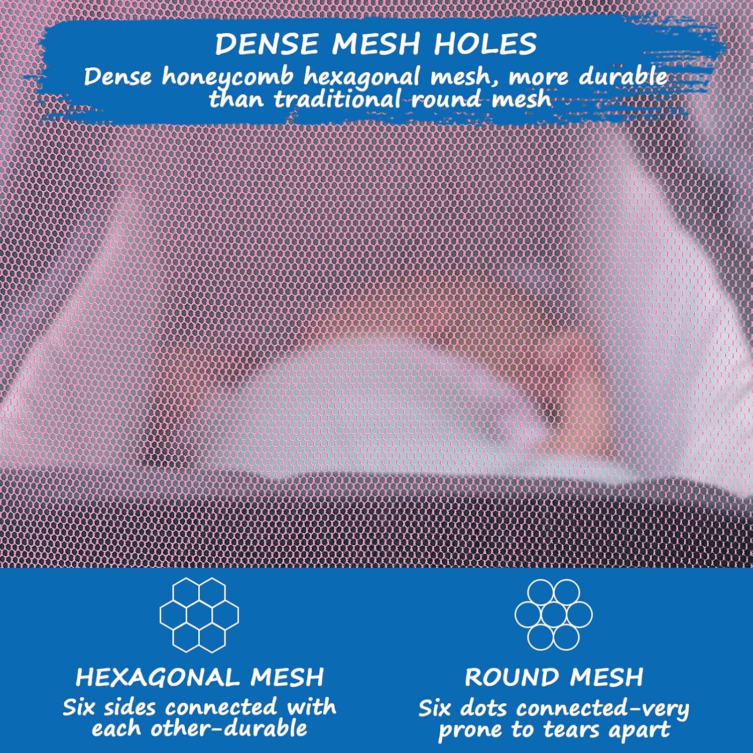 Coldwind Pink Mosquito Net for Strollers