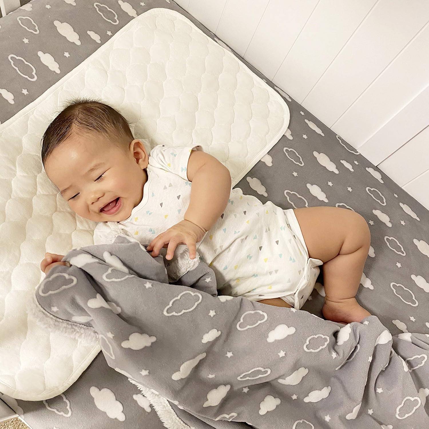 American Baby Company Heavenly 2-Piece Crib Sheet Blanket Set