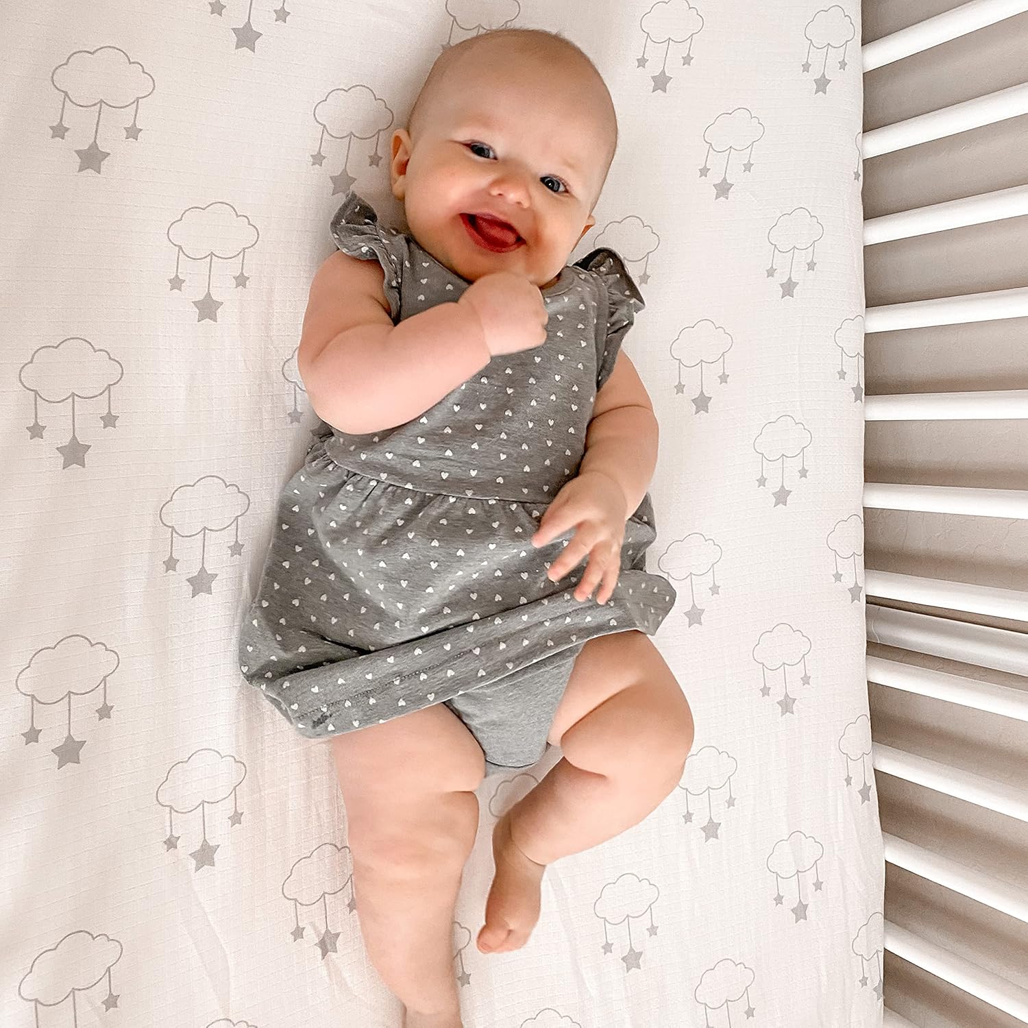 Newton Baby Organic Fitted Crib Sheets 2-Pack - Wishing on a Star Print