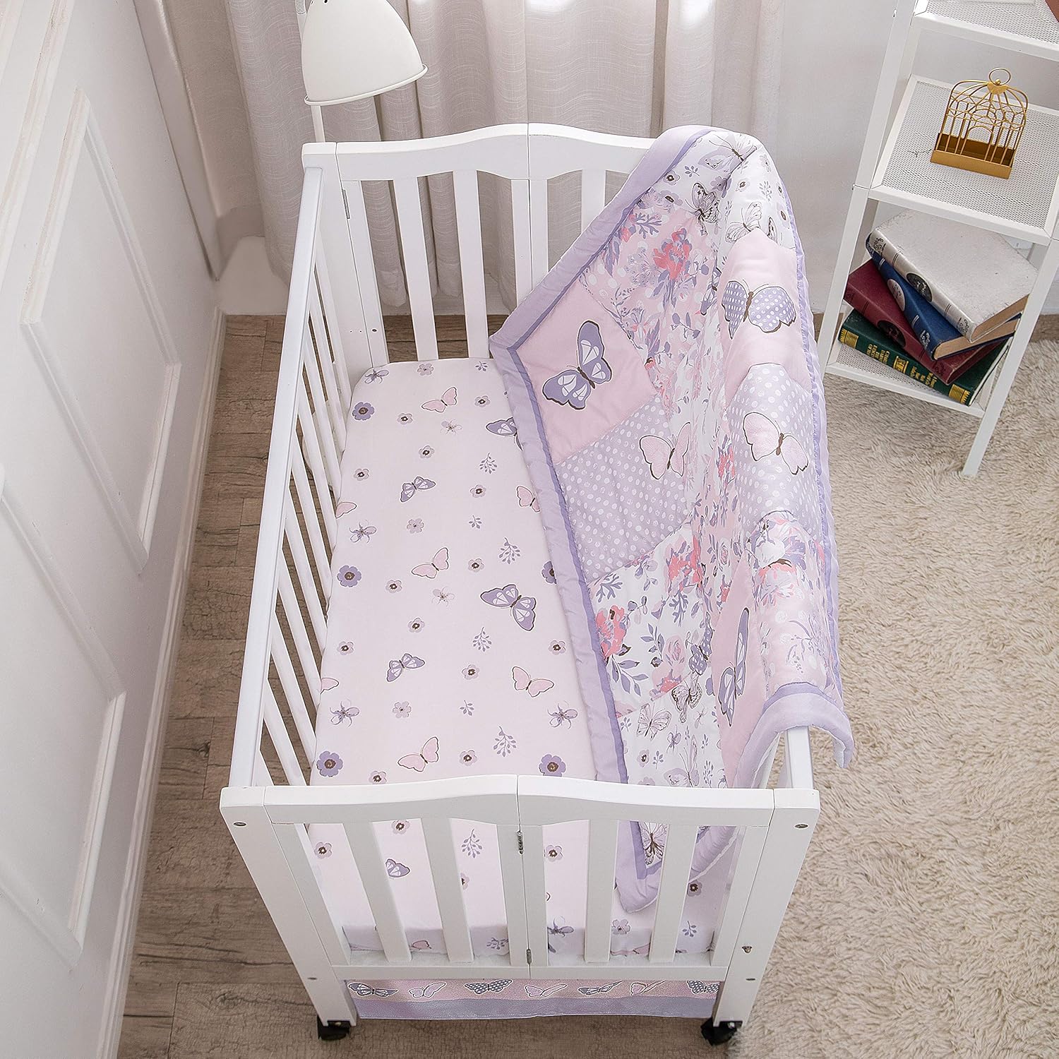 La Premura Baby Mini Crib Bedding Set for Girls
