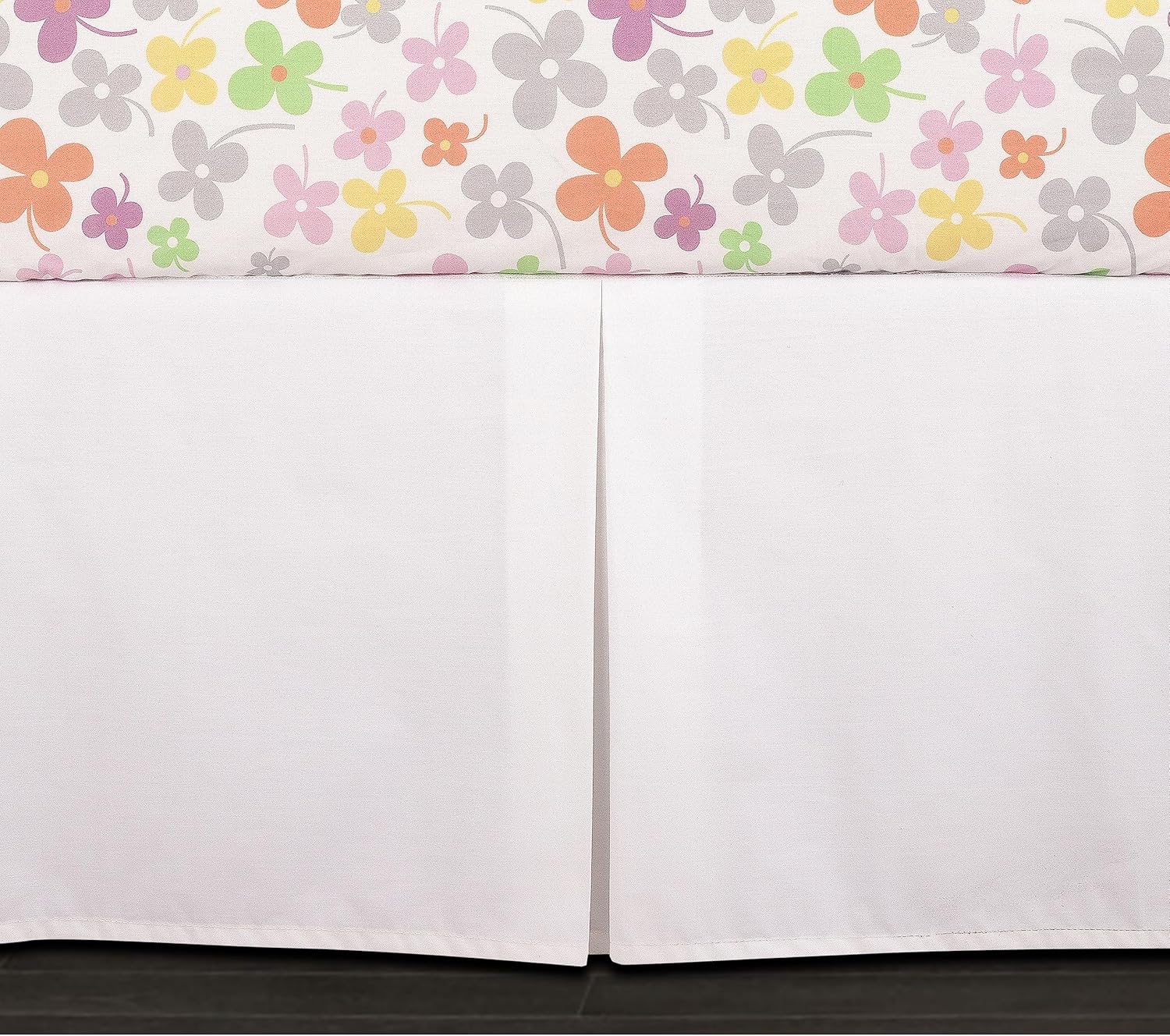 Bedward 100 Cotton Crib Bedding Set - Floral Butterfly Design