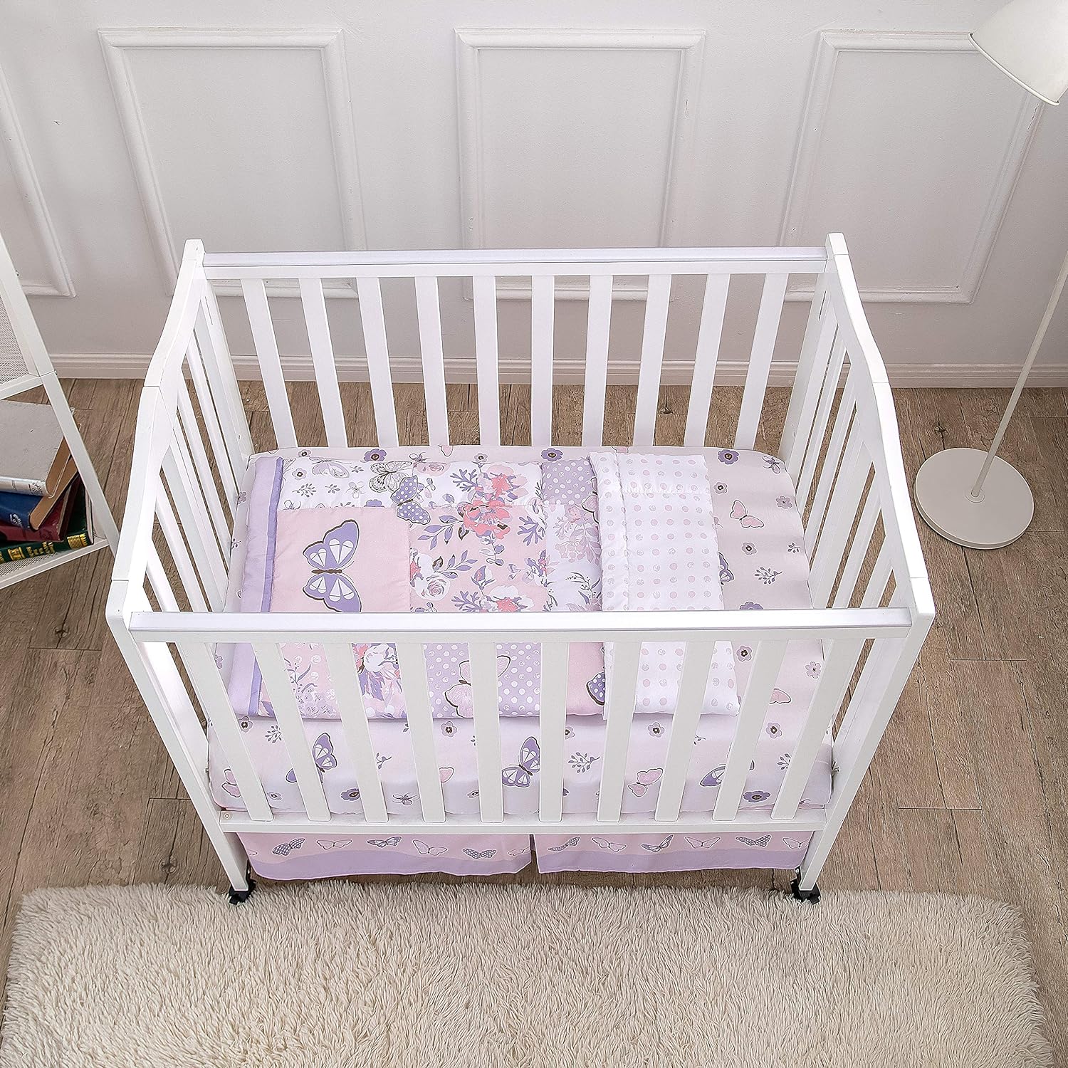 La Premura Baby Mini Crib Bedding Set for Girls